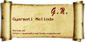 Gyarmati Melinda névjegykártya