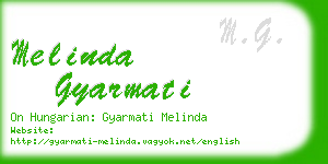 melinda gyarmati business card
